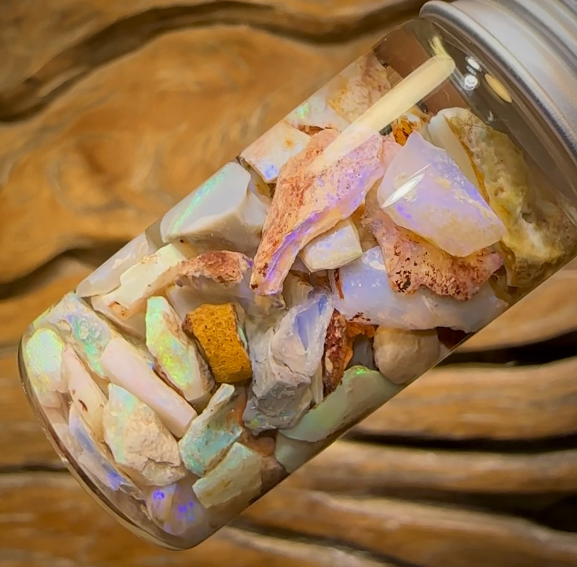 54.8cts - Vial of Mixed Australian Opal Rough