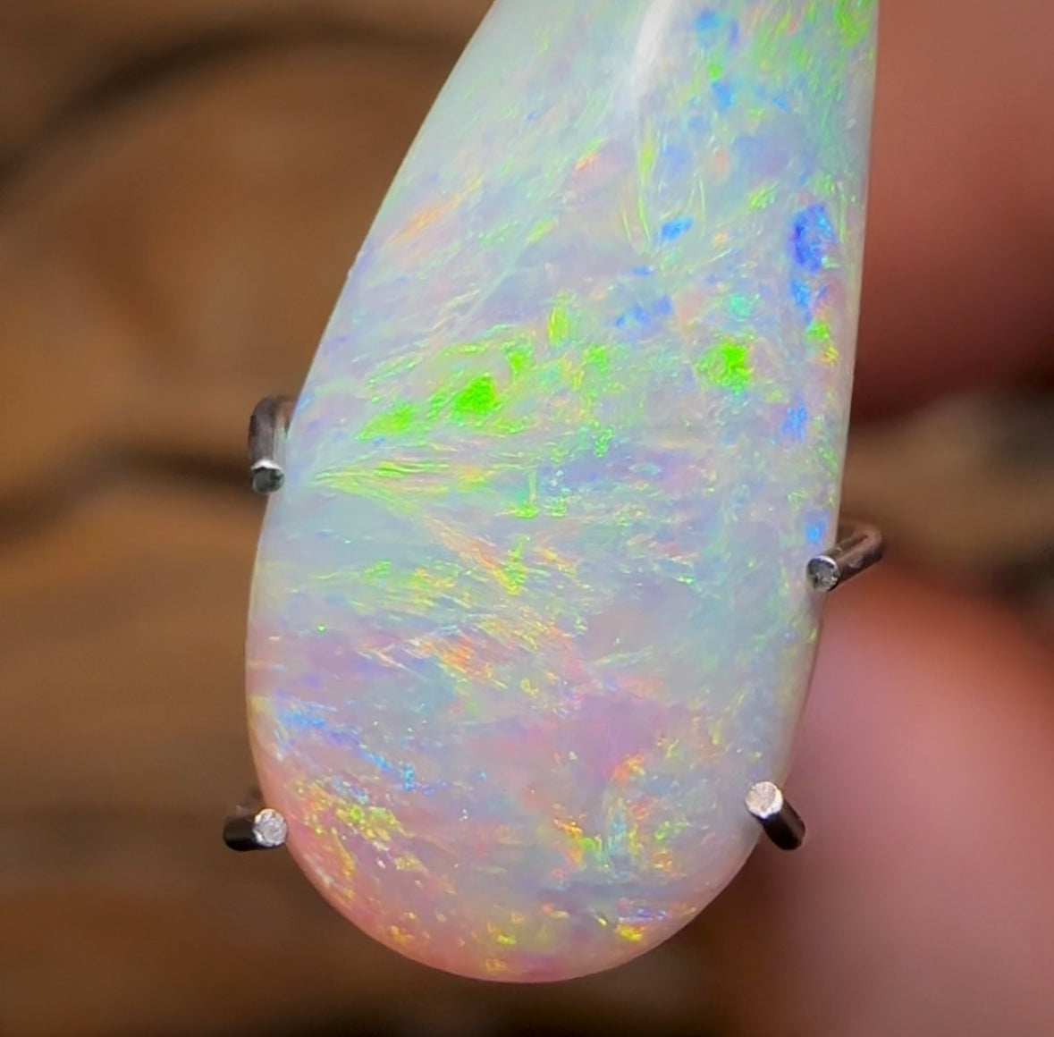 2.9cts - Lightning Ridge Light Opal. Gem Quality - Opal Whisperers