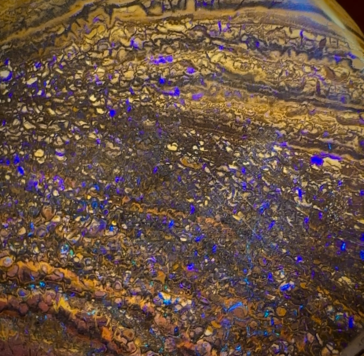 391.5cts - Large Tribal Queensland Boulder Opal. Polished Specimen