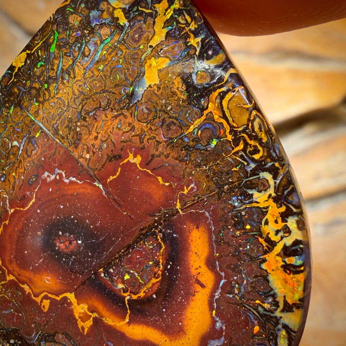 WILDCARD! 51.1cts - Tribal Yowah Nut Opal. Australian Opal