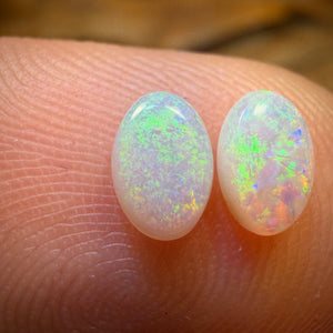 0.5cts - South Australian White Opal Pair