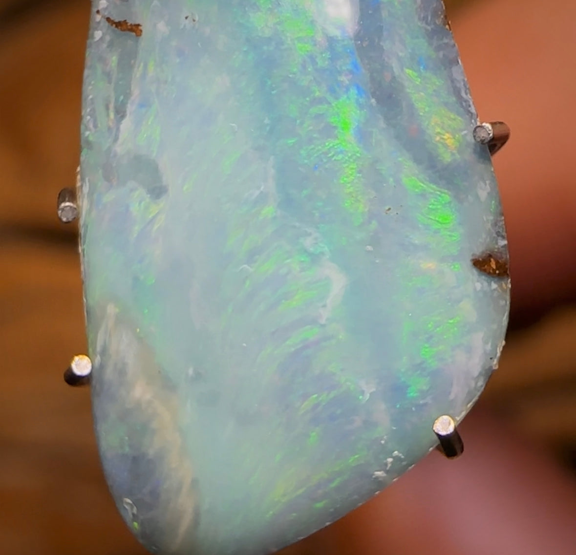 3.85cts - “Blue Mist”Queensland Boulder Seam Opal