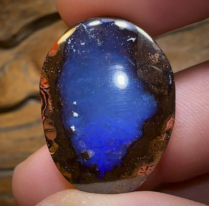 38.1cts - “The Deep Blue” Yowah Nut Opal. Australian Boulder Opal - Opal Whisperers