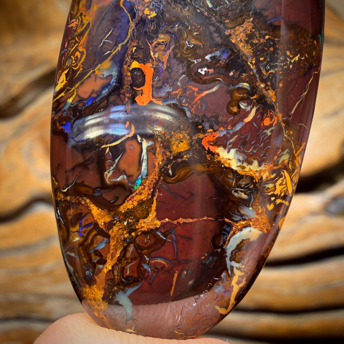 100.9cts - Tribal Yowah Nut Opal. Australian Opal Bargain