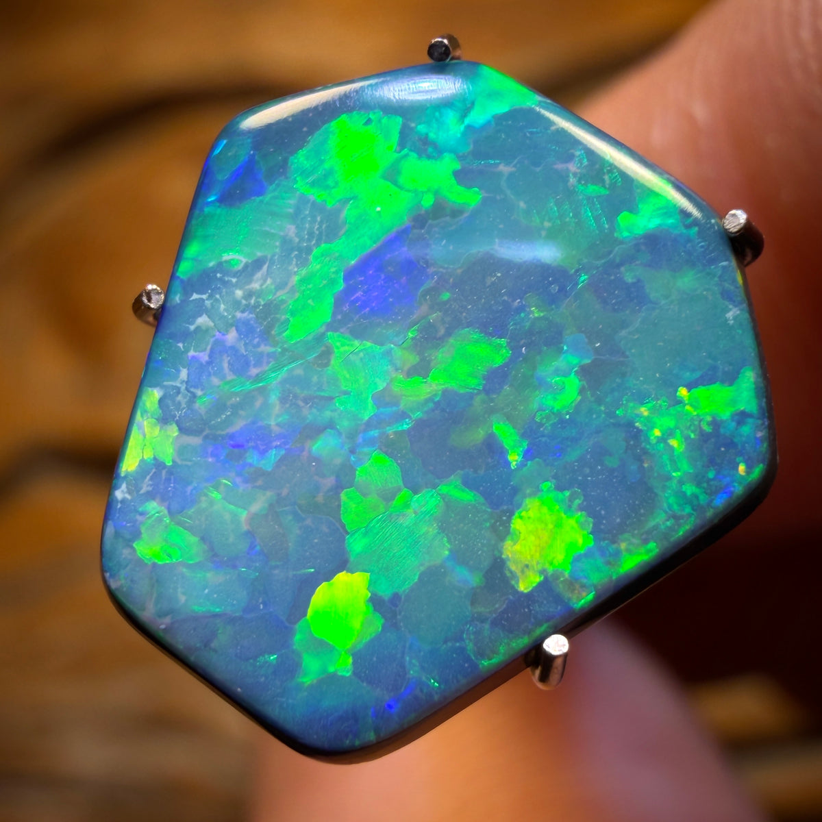 3.1cts - Lightning Ridge Opal Doublet Old School Old cut Old Collection