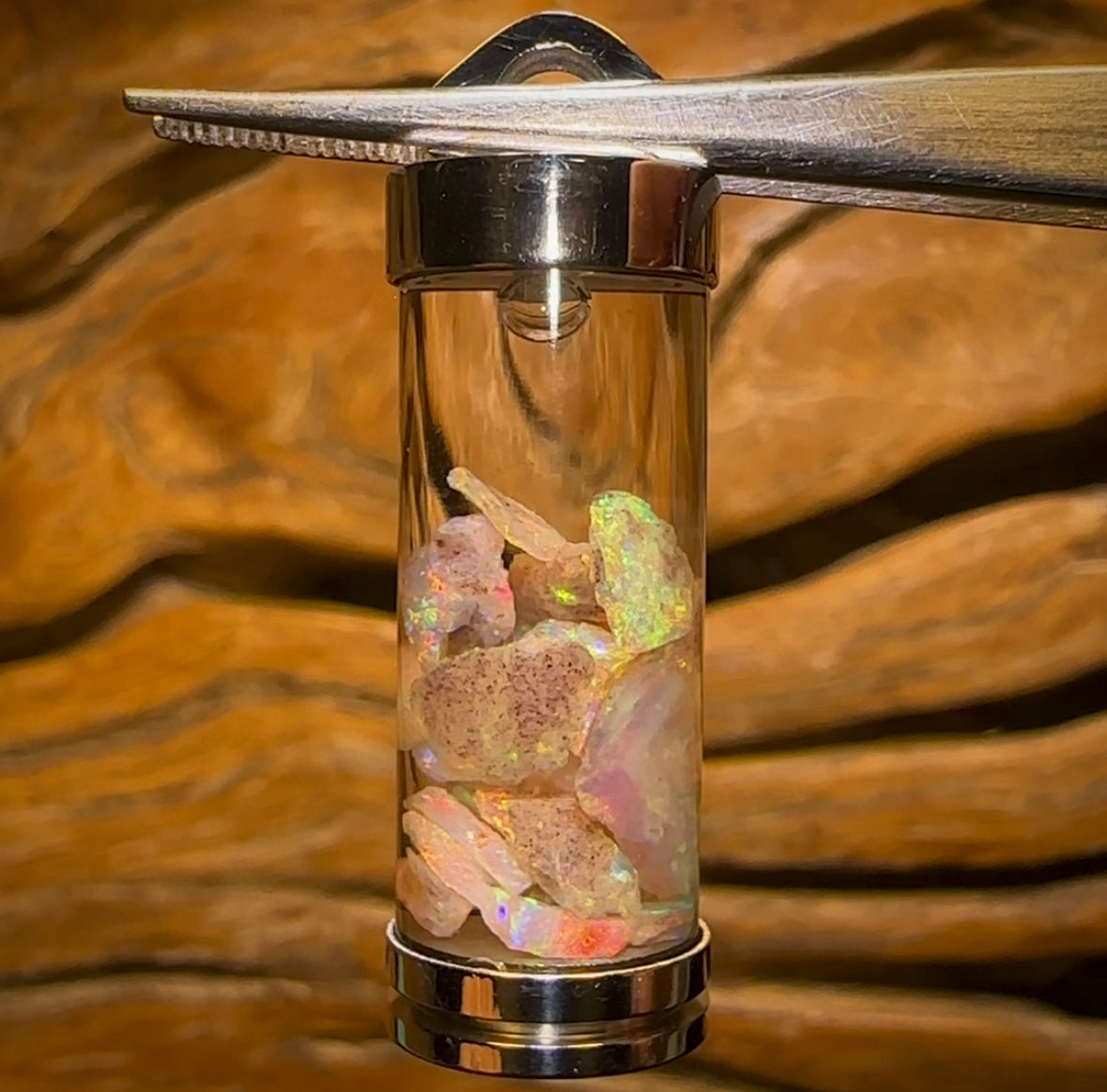 6cts - Top South Australian Opal. Xali’s Time Capsule Pendant