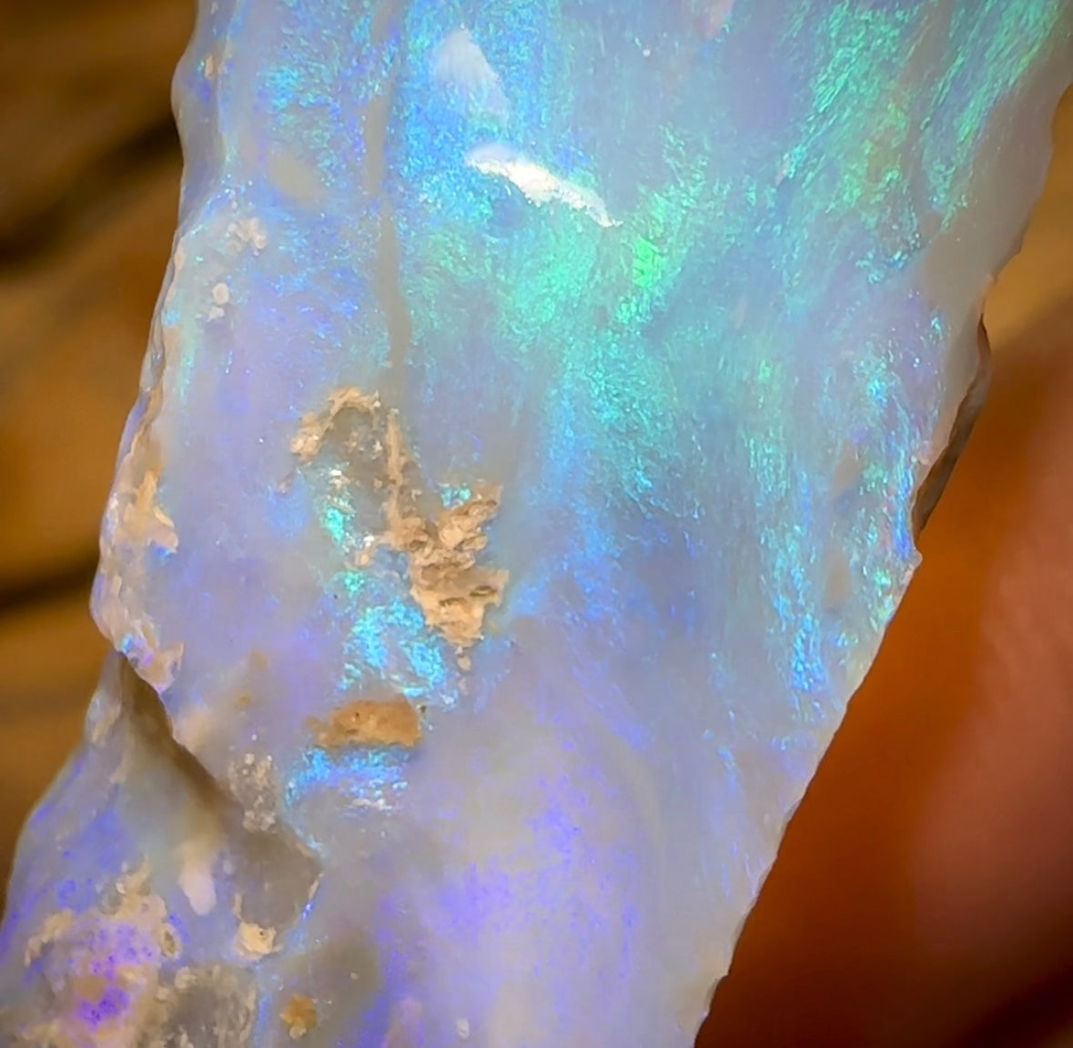 21.1cts - Lightning Ridge Dark Opal Rub - Opal Whisperers