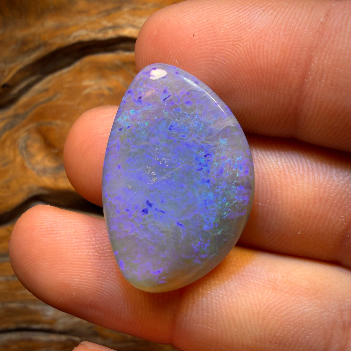 35.5cts - Lightning Ridge Semi Black Opal Specimen/Oversized Jewellery Piece Double Sided Picture Stone