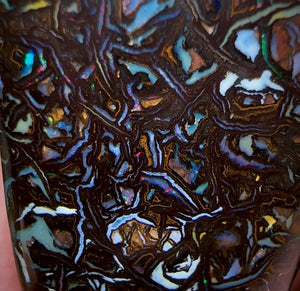 13.1cts - Tribal Pattern Queeensland Boulder Opal - Opal Whisperers