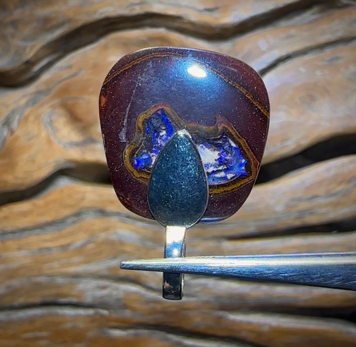 Solid Queensland Boulder Opal Pendant. Koroit Nut Kernel! Love It