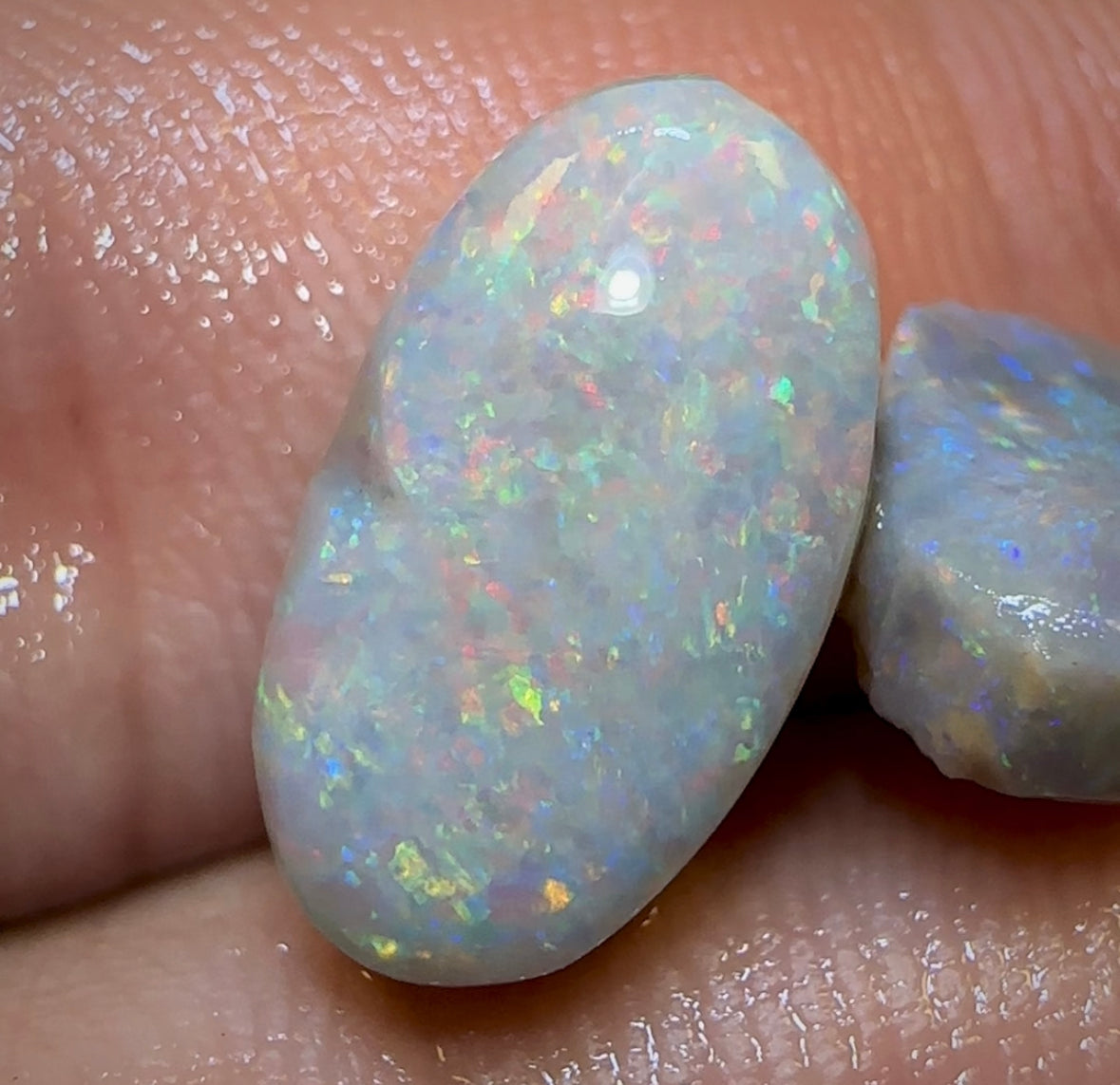 10.45cts - 3x Lightning Ridge Light and Dark Opal Rubs Parcel - Opal Whisperers
