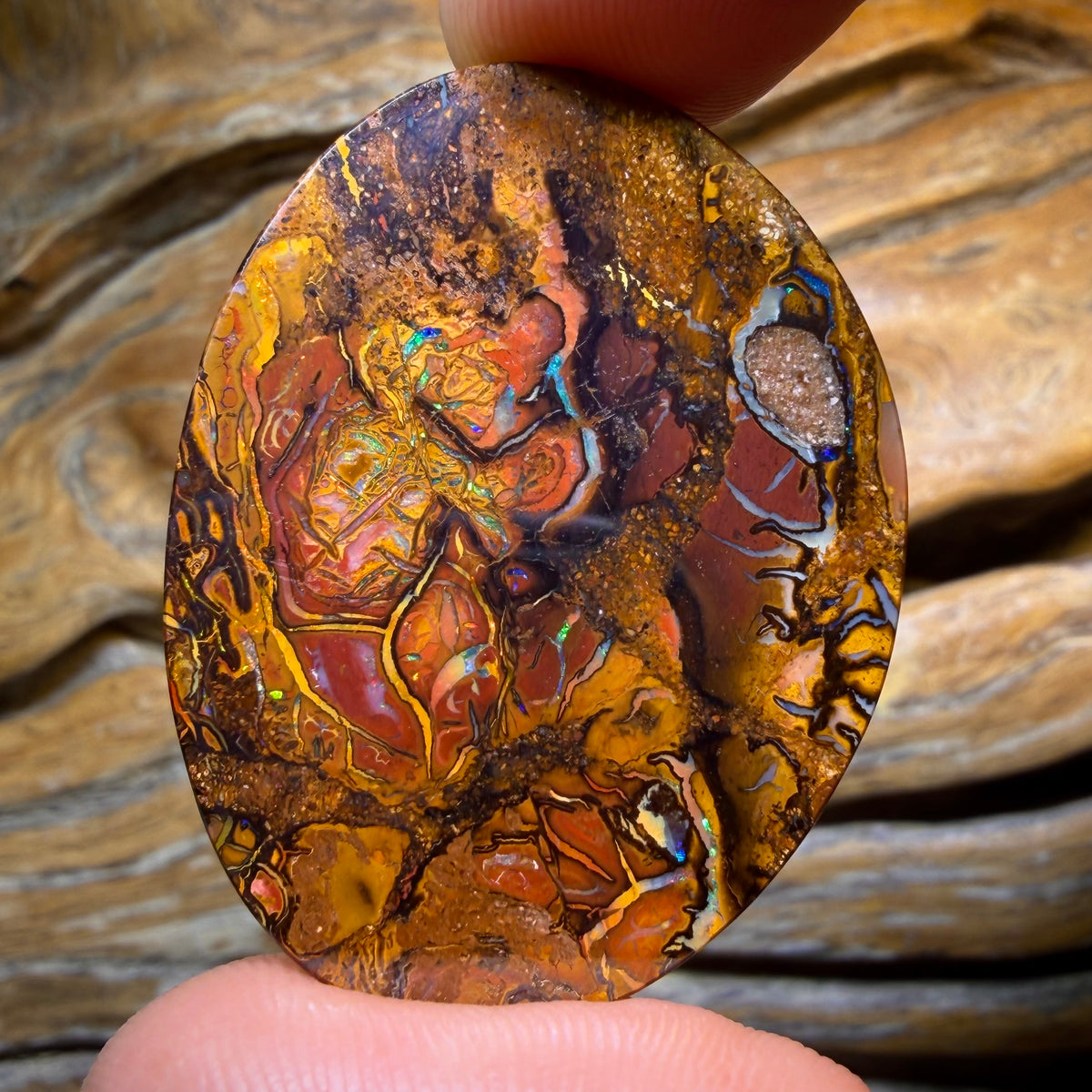HDW 70.6cts - Awesome Tribal Queensland Boulder Opal from Yowah