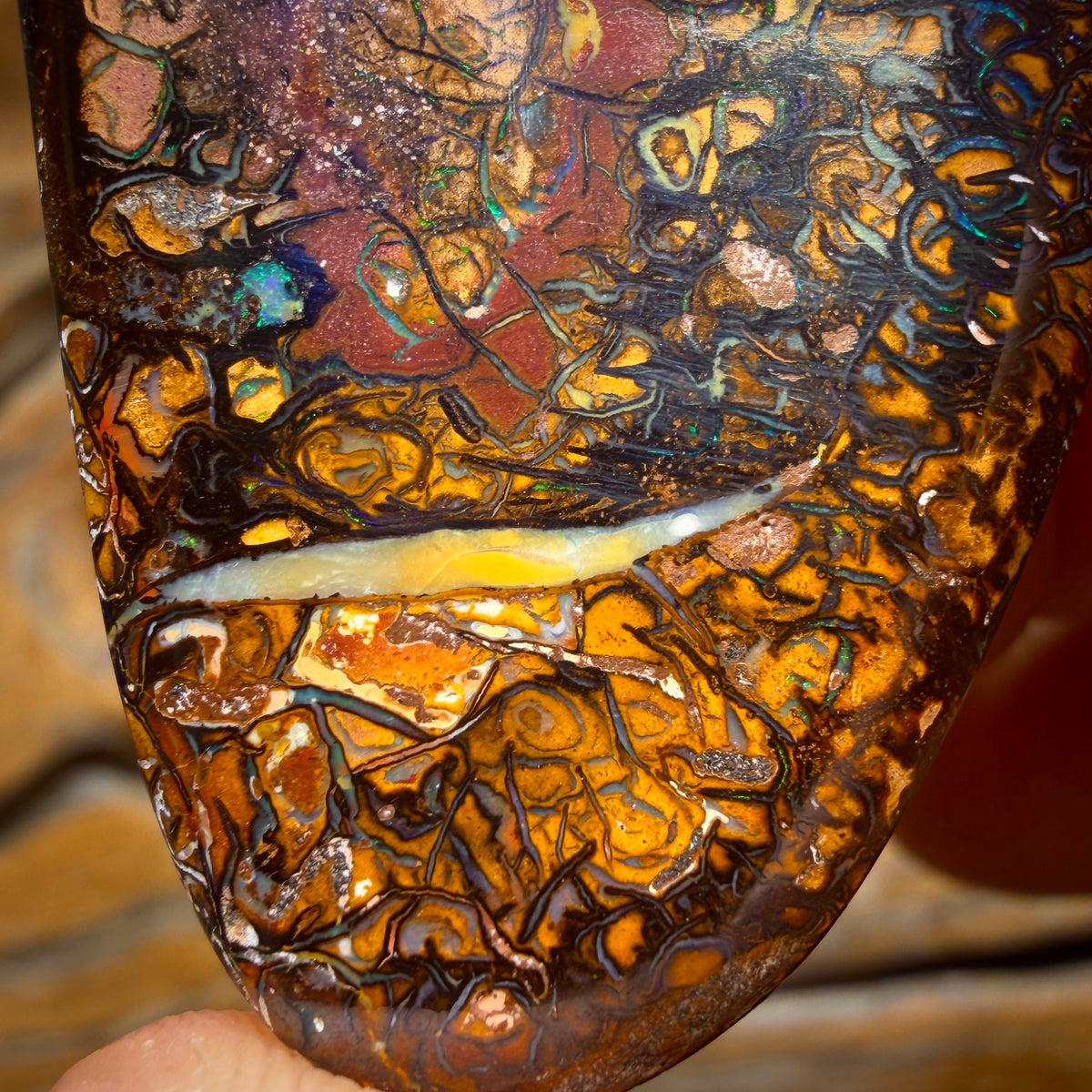 63.9cts - Tribal Queensland Boulder Opal from Yowah