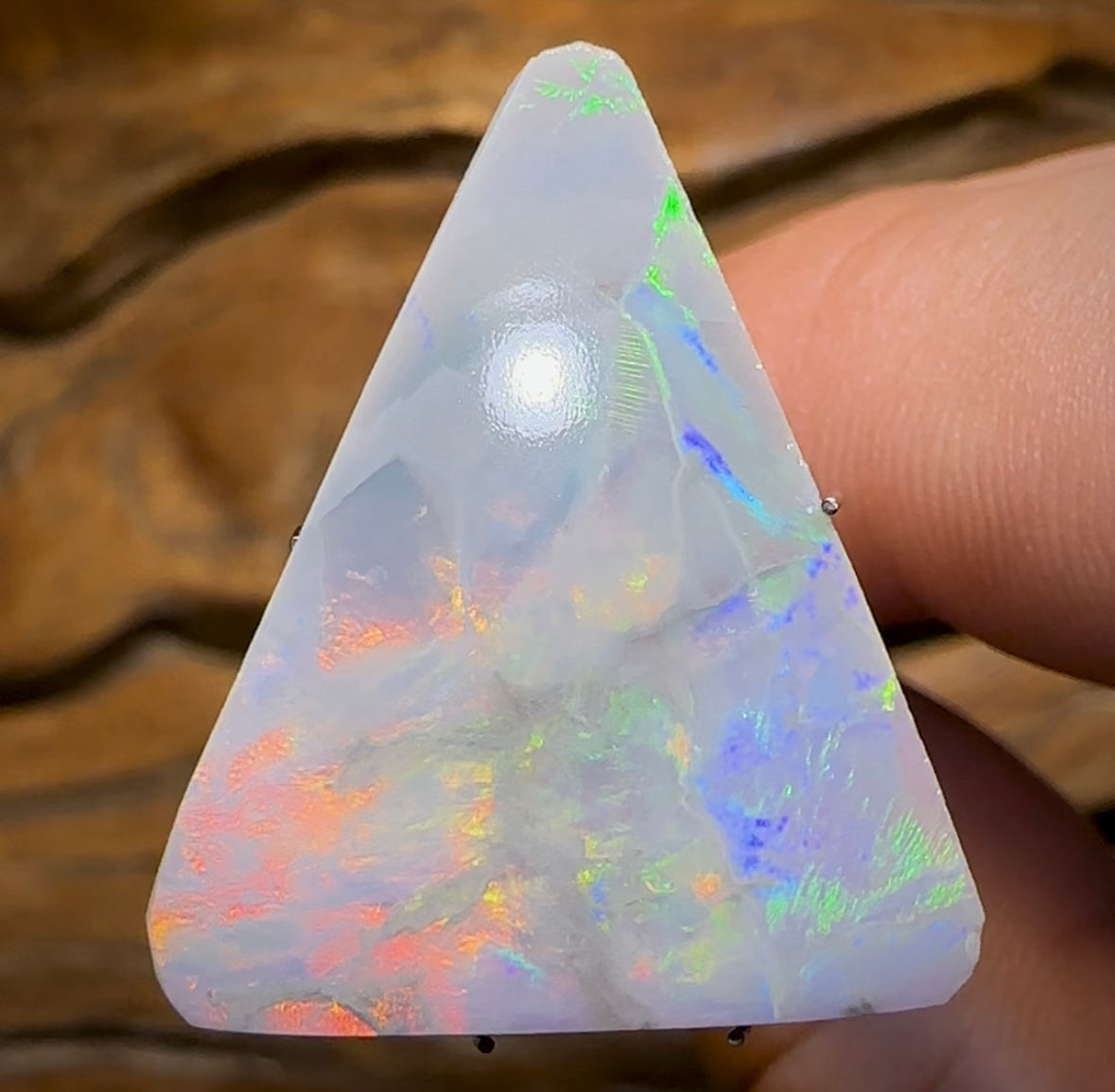 12.1cts - Dark Opal from Lightning Ridge - Opal Whisperers