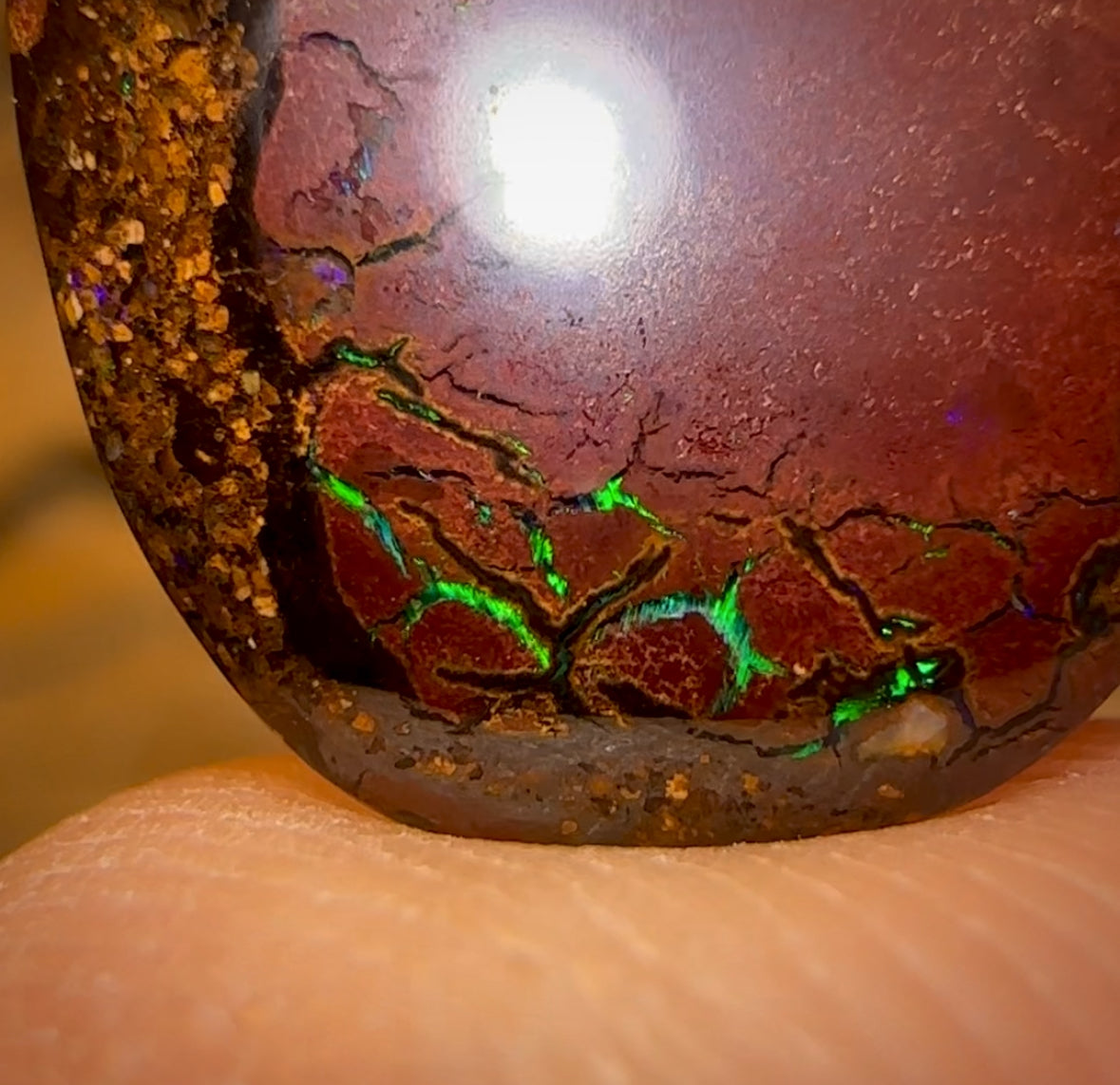 12.05cts - Tribal Queensland Boulder Opal from Yowah