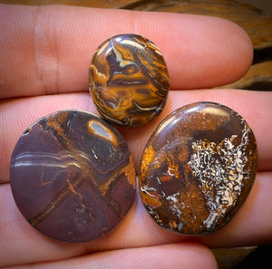 93.2cts - 3x Yowah Nut Opal’s. Wholesale Dealers Parcel