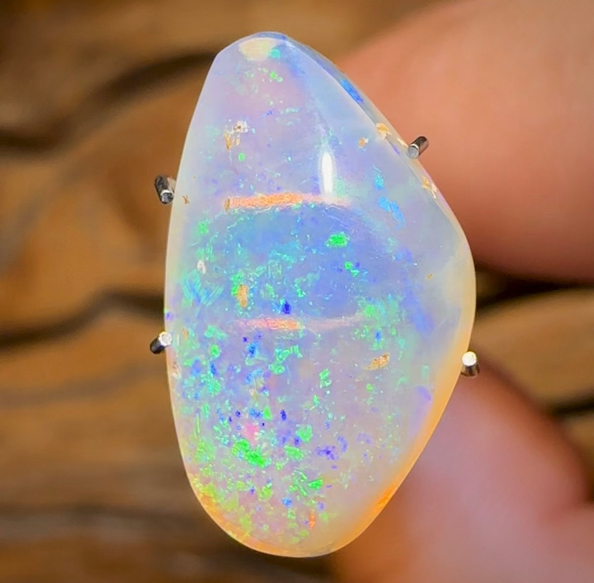 4.9cts - South Australian Rare Mintabie Crystal Opal - Opal Whisperers