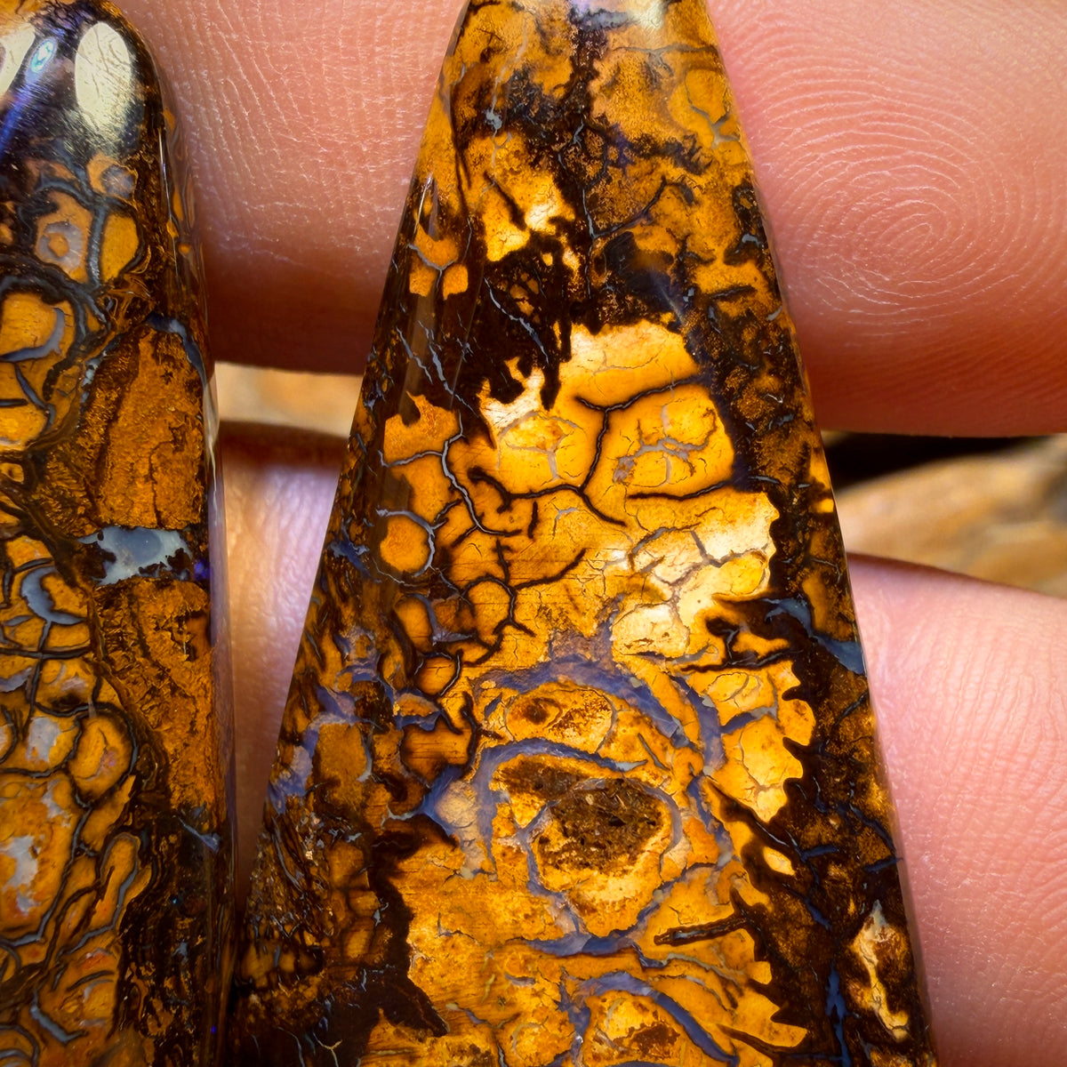 128.4cts - Tribal Queensland Boulder Opal Pair