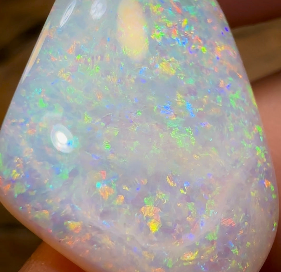 29.3cts - GEM Solid Australian Boulder Pipe Crystal Opal - Opal Whisperers