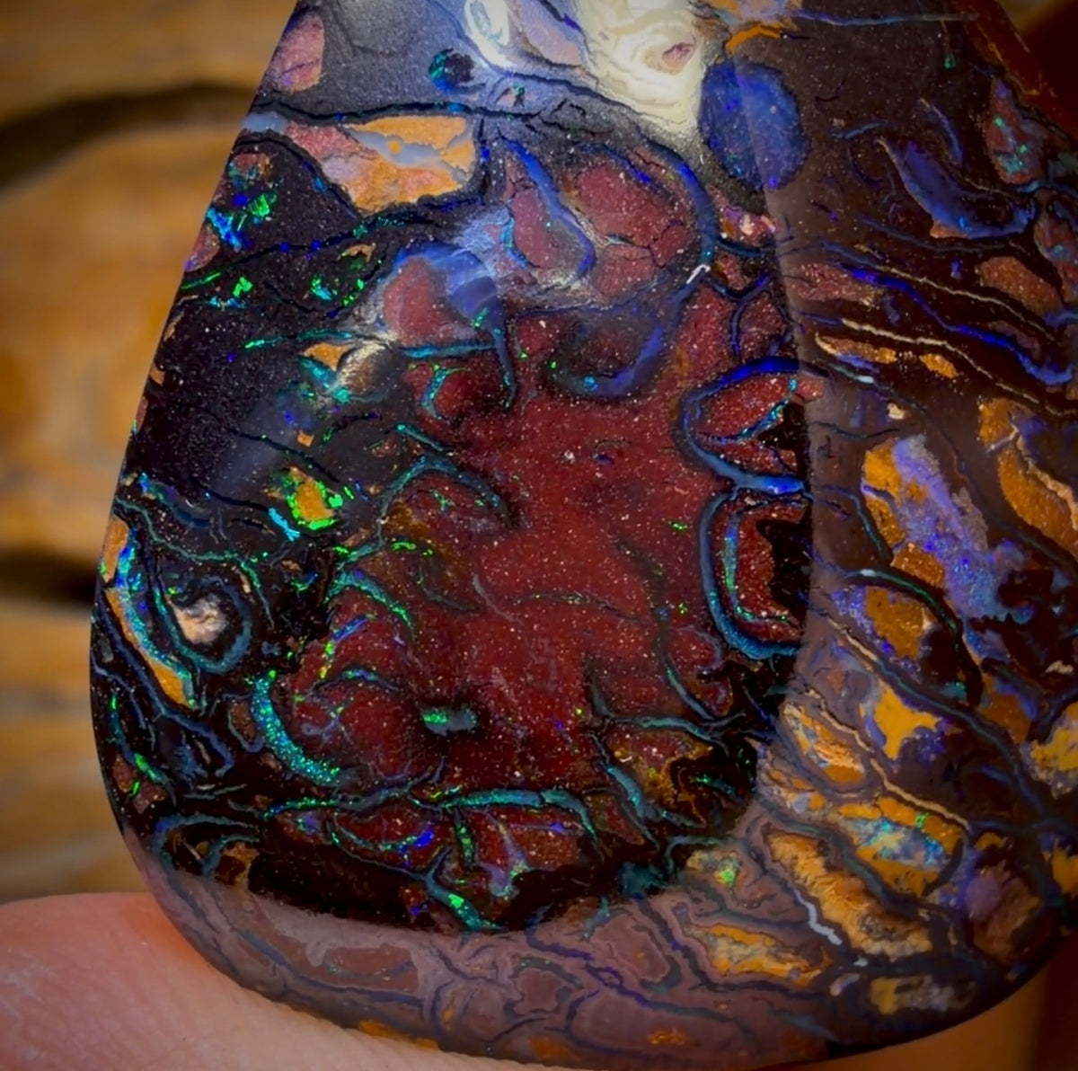 131.1cts - Top Tribal Australian Boulder Opal from Koroit