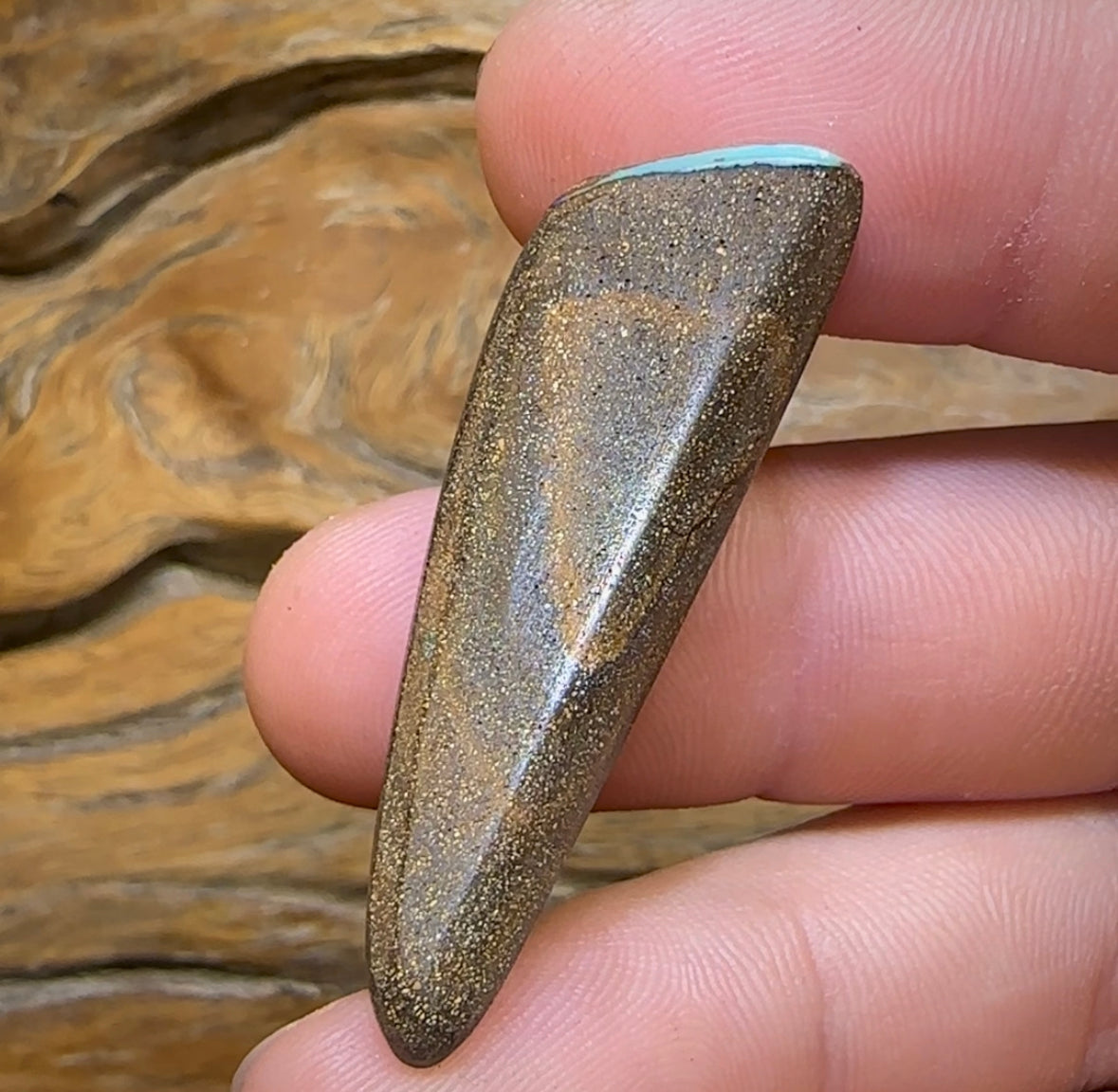 43.4cts - Big Solid Queensland Boulder Opal from Winton - Opal Whisperers