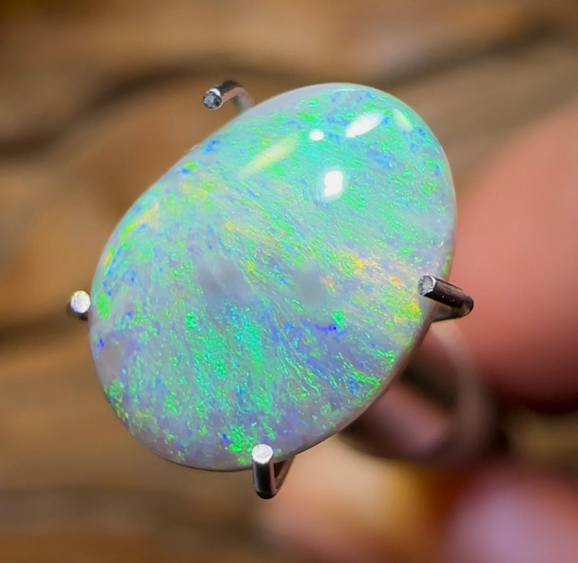 1.5cts - Australian Light Opal from Lightning Ridge - Opal Whisperers