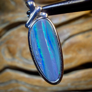 HDW Sterling Silver - Queensland Boulder Opal Doublet Pendant