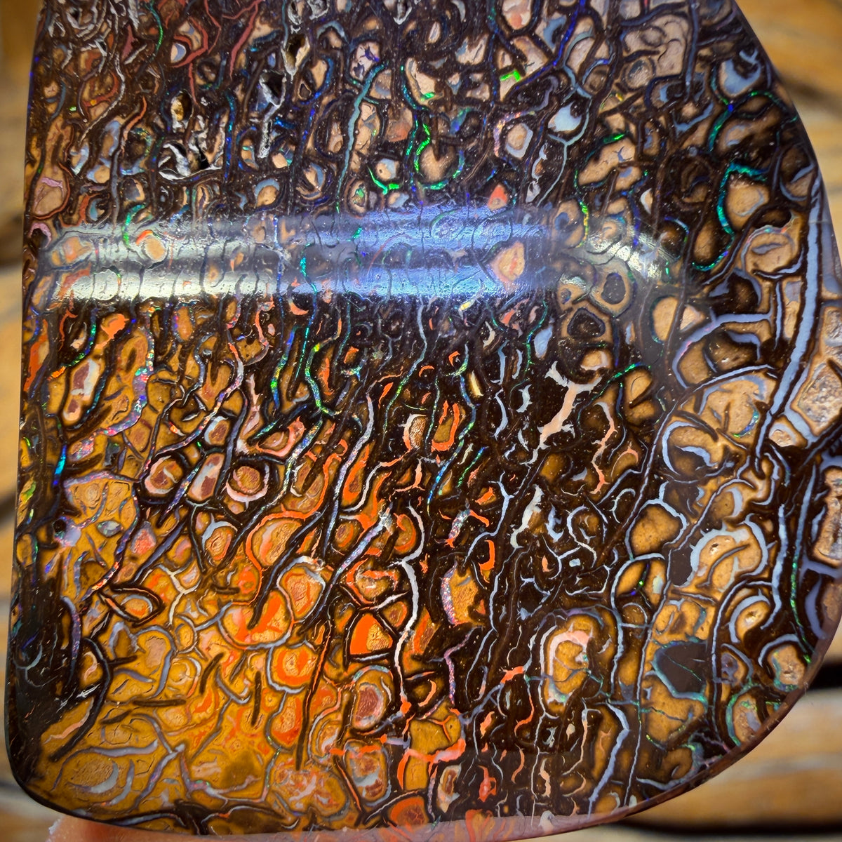 150.1cts - Awesome Tribal Yowah Nut Opal. Double Sided Picture Stone