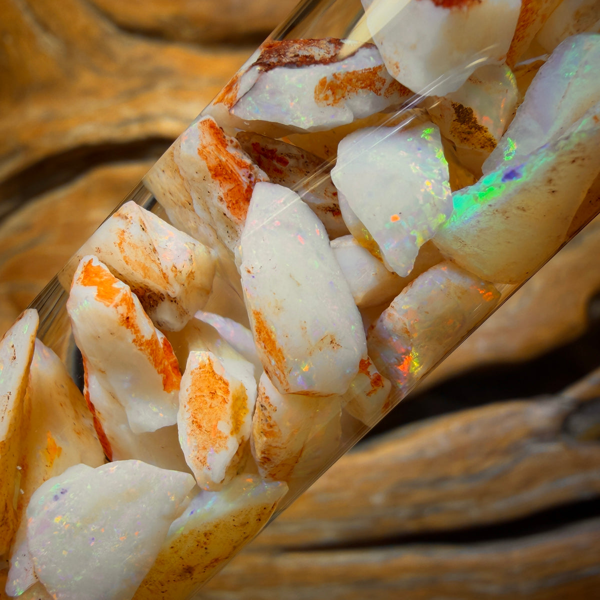 92cts - Vial of South Australia White Opal Rough