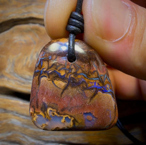 27 x 26mm - Drilled Boulder Opal Necklace