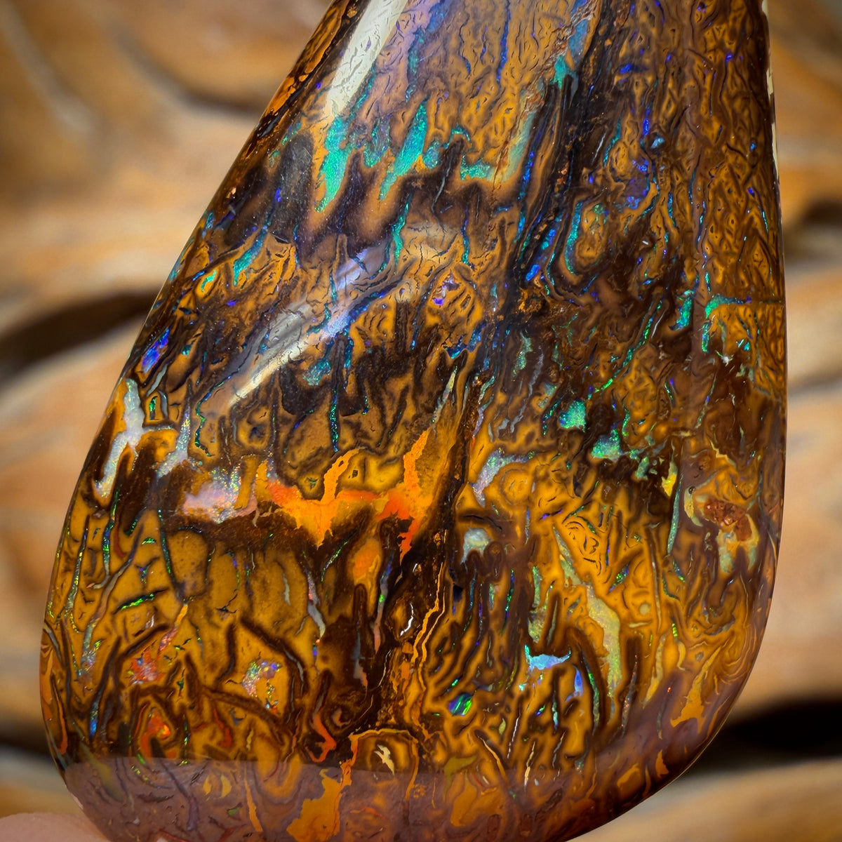 50.4cts - Tribal Yowah Nut Opal. Australian Opal