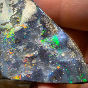Half Price Card! XLarge Solid Queensland Boulder Seam Opal Pendant Electric Colours