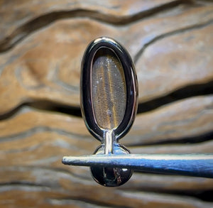 Sterling Silver - “Sea Shell”Queensland Boulder Opal Doublet Pendant