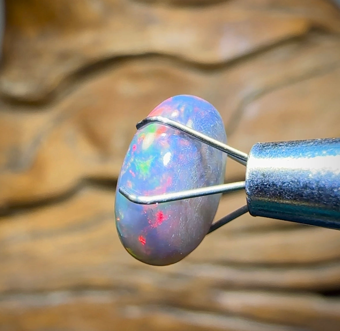 3.4cts - Australian Black Opal from Lightning Ridge - Opal Whisperers