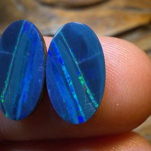 Wildcard ! 5.05cts - Australian Boulder Opal Doublet Pair