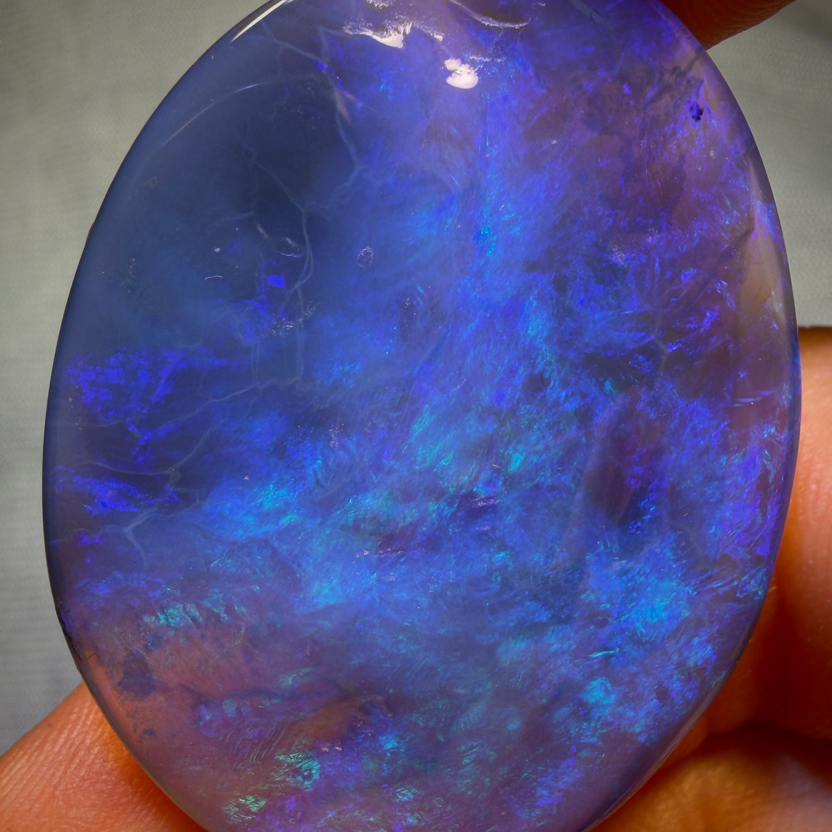 “Set in Stone” - Private Collector Investment - 68.9cts - Gem Lightning Ridge Semi Black Opal. Featured on “Outback Opal Hunters”!