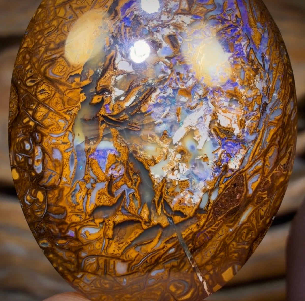 43.7cts - Tribal Australian Boulder Opal from Yowah