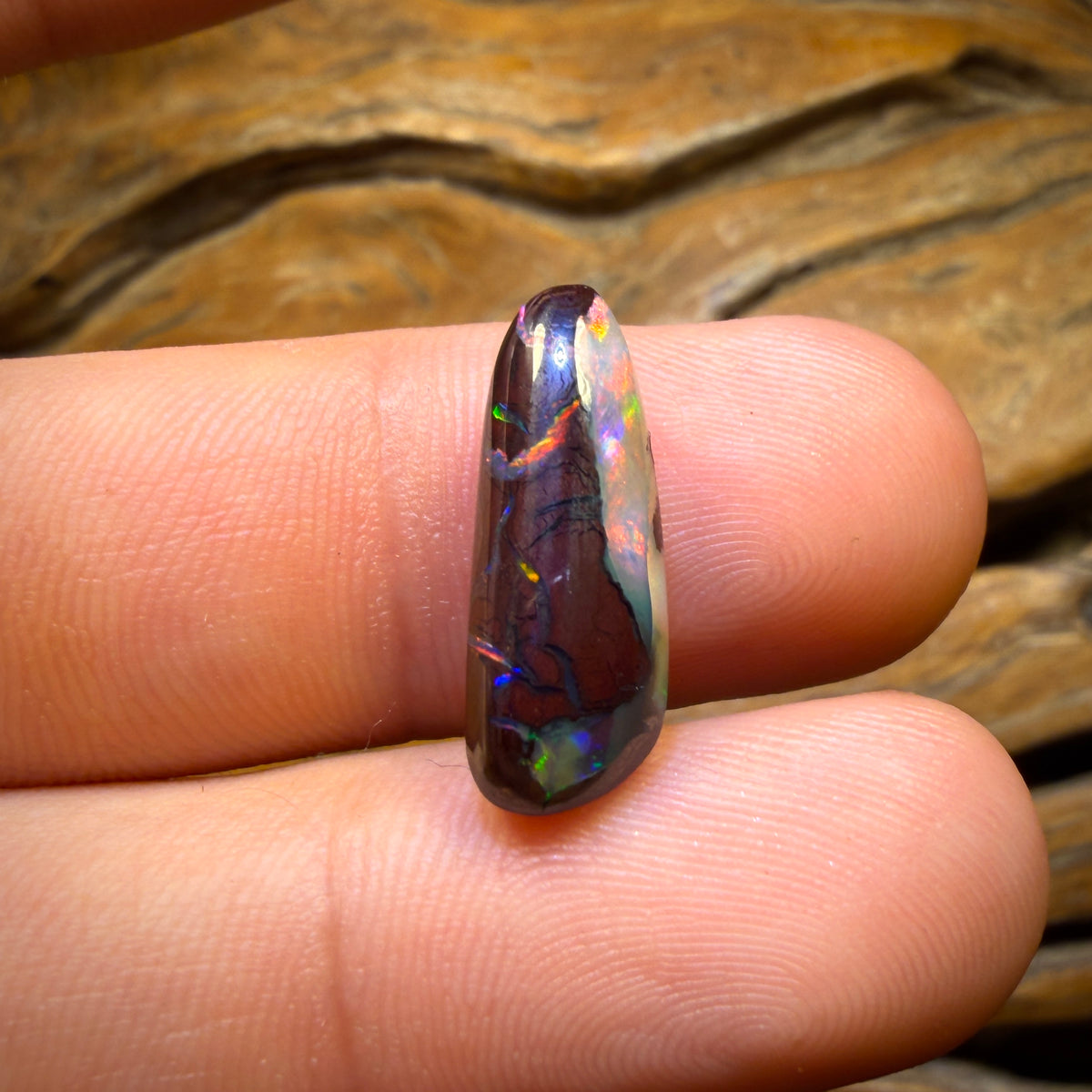 8.2cts - Tribal Kernel Queensland Boulder Crystal Center Opal from Koroit