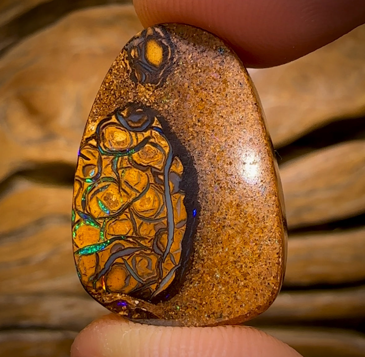 32.9cts - Tribal Queensland Boulder Opal from Yowah