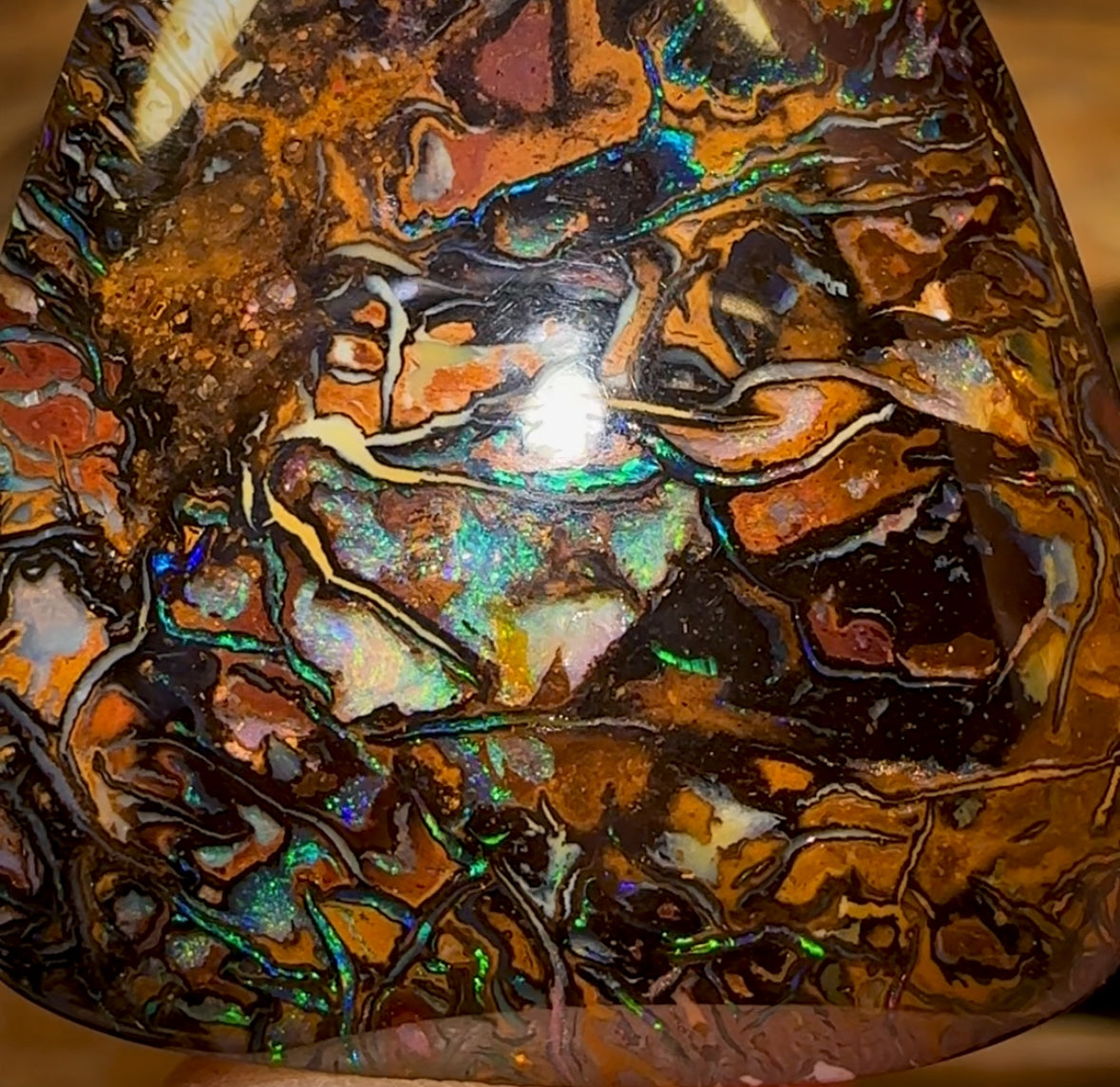 76.6cts - Large Top Tribal Queensland Boulder Opal from Koroit Double Sided