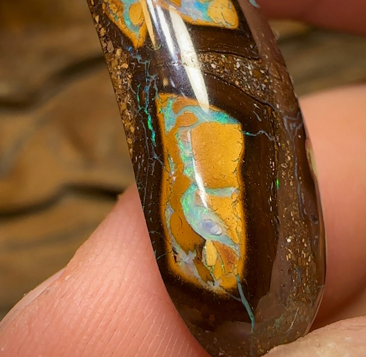 35.8cts - Yowah Boulder Australian Opal - Opal Whisperers