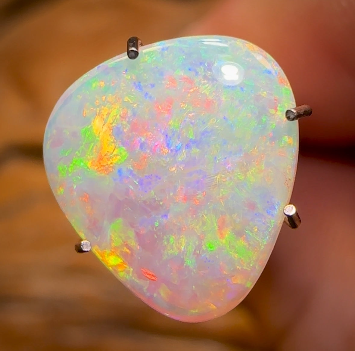 2.2cts - South Australian Double Sided Crystal Opal from Andamooka