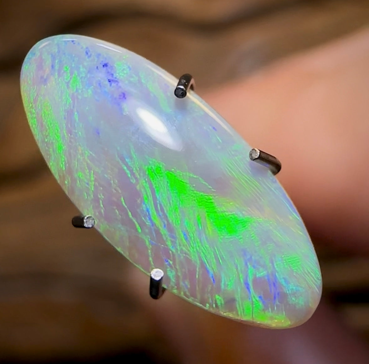 1.5cts - Australian Dark Opal from Lightning Ridge - Opal Whisperers