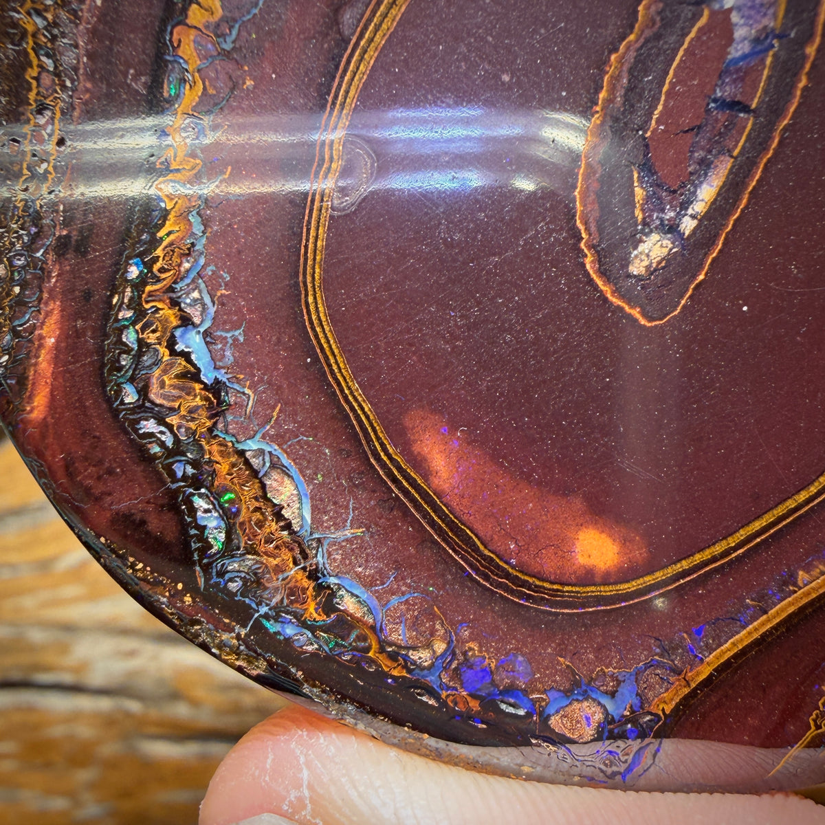 355.1cts - Massive Tribal Australian Boulder Opal Polished Specimen. Double Sided Bargain $1/ct