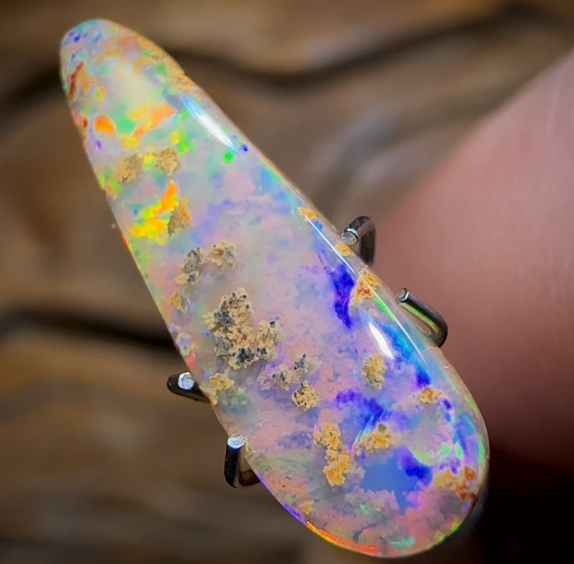 1.85cts - “Tinsel Town” Amazing Solid Australian Boulder Pipe Opal