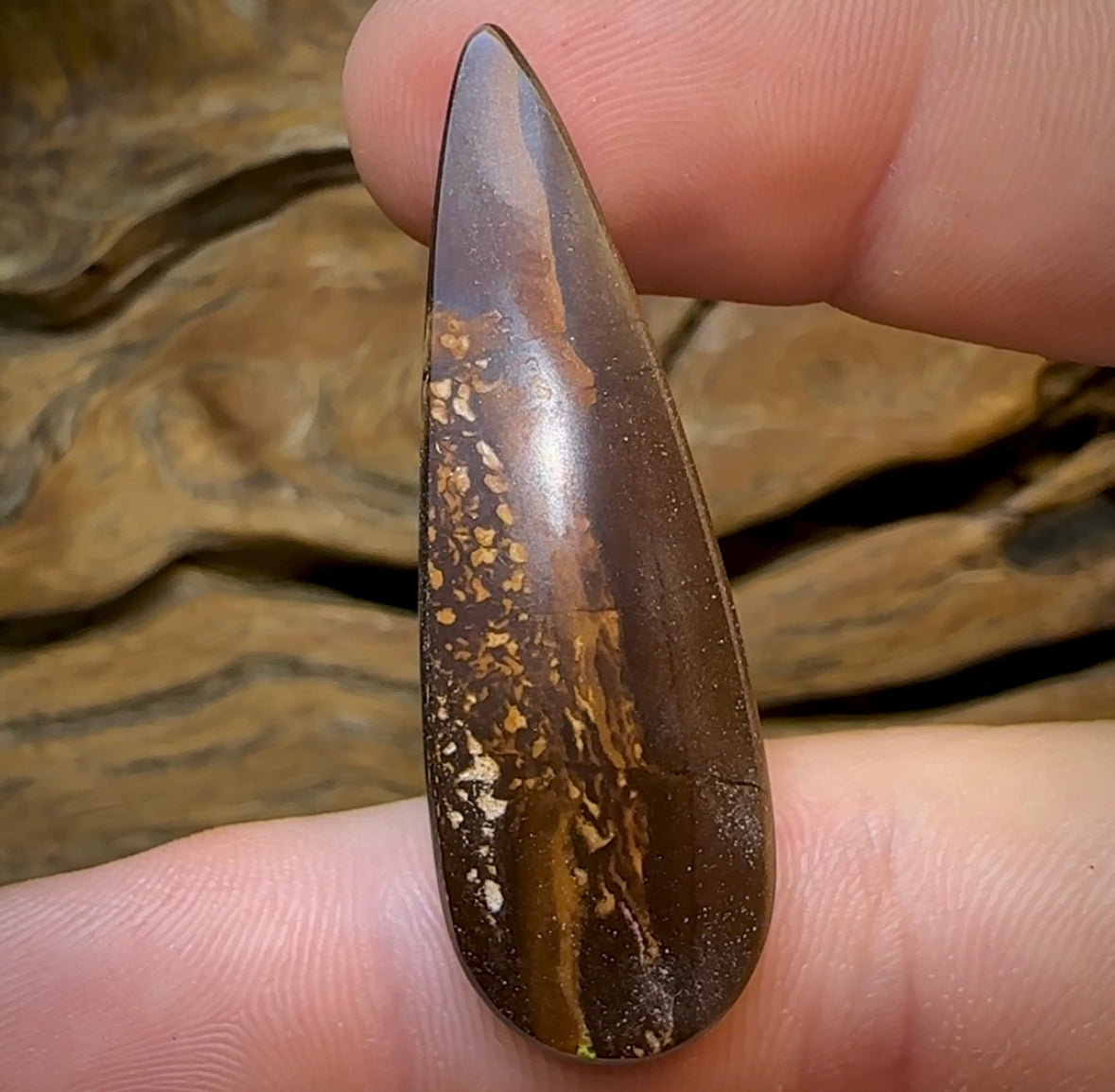 30.9cts - Bargain Solid Boulder Opal. Deep Purple - Opal Whisperers