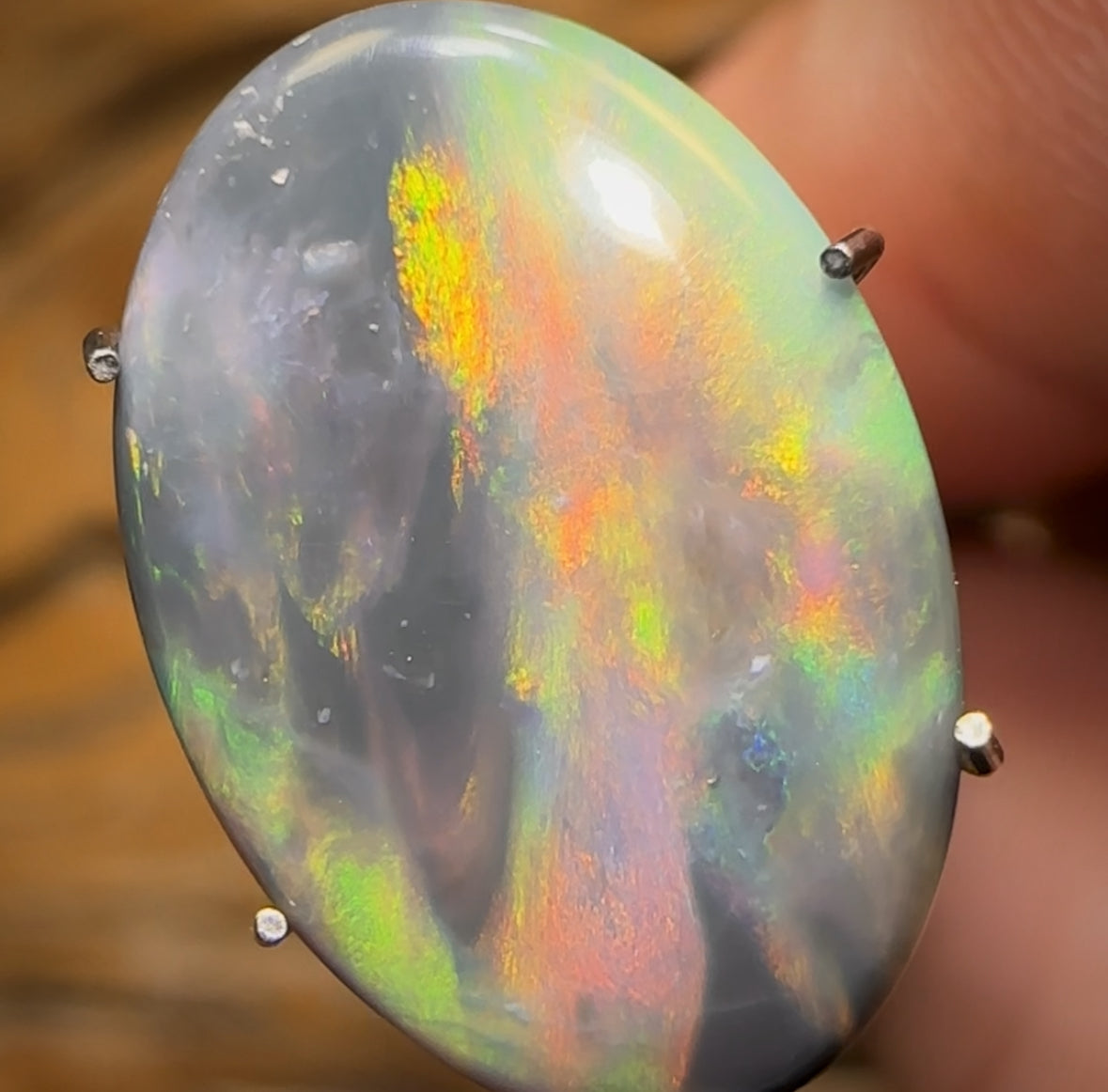 Auction Fall-Through = Your Gain! 🔥 Now More Than 50% Off RRP 🚨 3.55cts - Amazing Lightning Ridge Black Opal With Orange