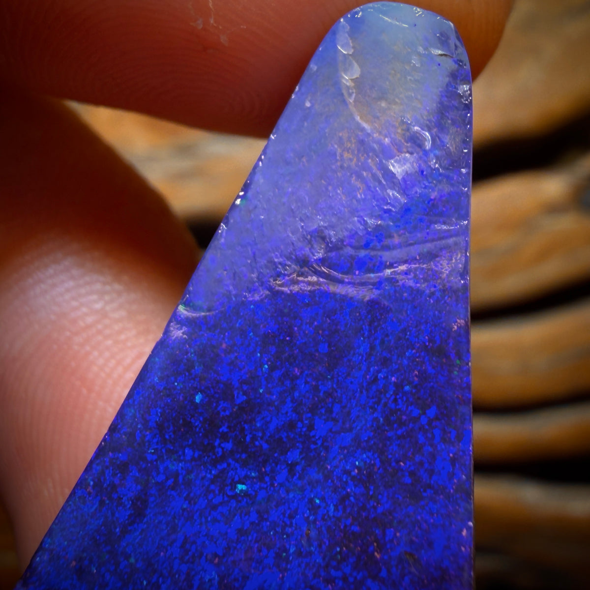 78.9cts - Australian Boulder Seam Opal Pair. Natural Split