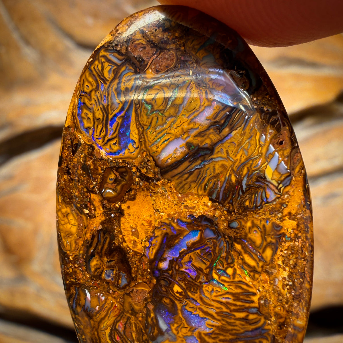 48.9cts - Tribal Yowah Nut Opal. Double Sided