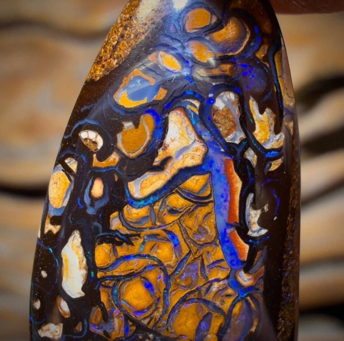 28.3cts - Tribal Yowah Nut Opal. Australian Opal